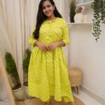 Lime Green Flared Kurti set