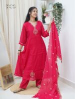 Chinnon Embroidered Kurta Set with Dupatta - Image 3
