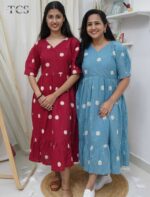 Floral Breeze Embroidered Dress - Image 5