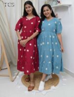 Floral Breeze Embroidered Dress - Image 3