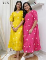 Floral Breeze Embroidered Dress - Image 2