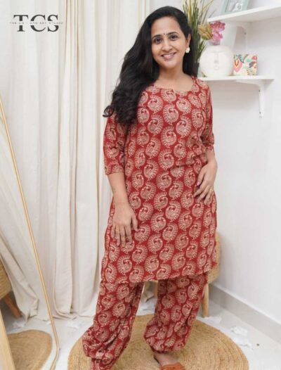 Kalamkari Cotton Co-ord Set