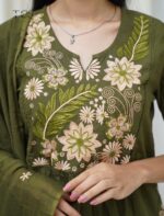 Masakali Patch Cotton Kurta Set with Mul Dupatta - Image 7