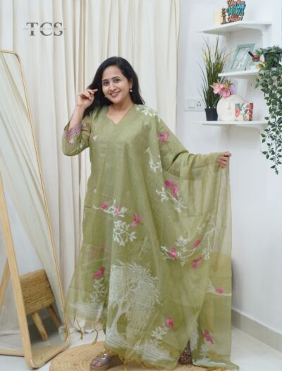 Kota Printed Kurti Set with Dupatta