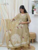 Kota Printed Kurti Set with Dupatta - Image 2