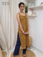 Kalamkari Sleeveless Cotton Top - Image 2