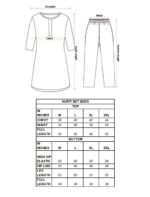 Azure Bloom Kurti Set - Image 4