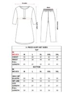 Pearl Embroidered Three Piece kurti Set - Image 8
