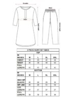 Serene Gleam Satin Kurti Pant Set with Dupatta - Image 5