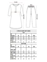 Pearl Bloom Kota Kurti Pant Set with Dupatta - Image 2