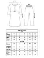 Lavender Linen Embroidered Kurti Set with Dupatta - Image 11