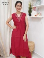 Embroidered Viscose Co-ord Set