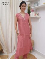 Embroidered Viscose Co-ord Set - Image 5
