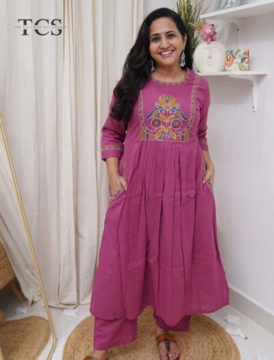 Bloom Embroidered Cotton Co-ord Set