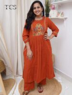 Bloom Embroidered Cotton Co-ord Set - Image 4