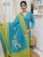 Linen Embroidered Suit Set