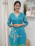 Linen Embroidered Suit Set - Image 4