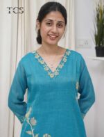 Linen Embroidered Suit Set - Image 5