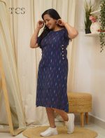 Pure Ikkat Handloom A-Line Cotton Top