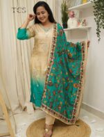 Dual-Tone embroidered Kurti Set - Image 2