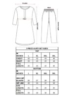 Yoke Embroidered Cotton Suit Set - Image 3